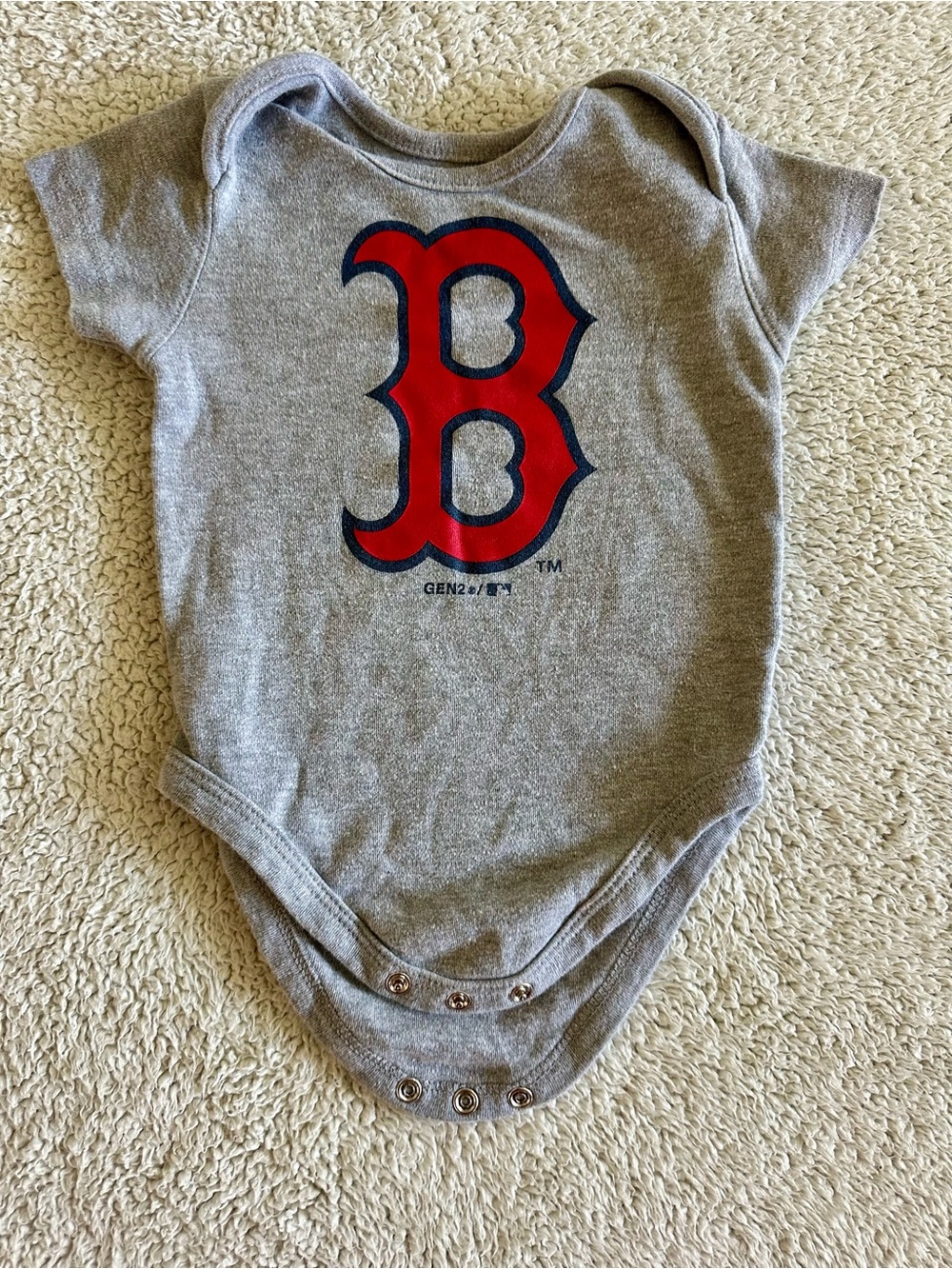 🦋Red Sox Gray Onesie